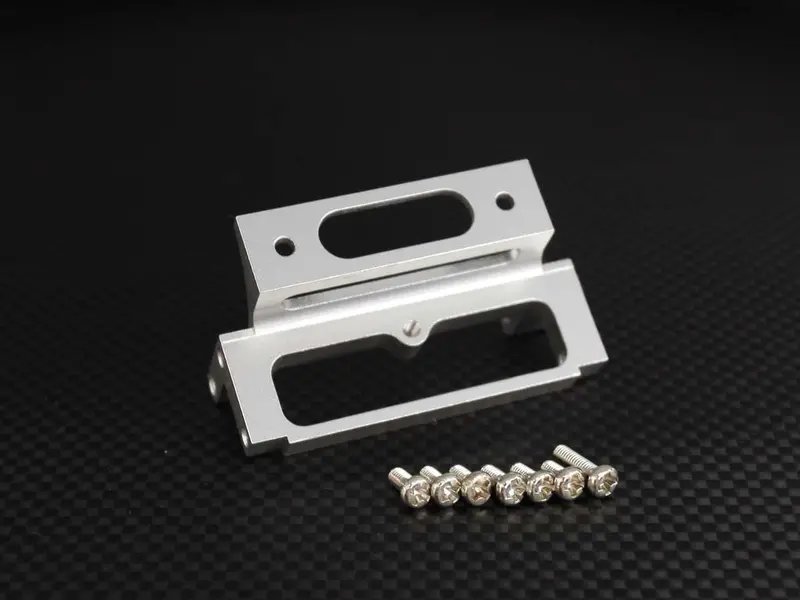 Tamiya 1/14 Truck Aluminum Front Chassis Mount With Screws - 1Pc Set Silver 1