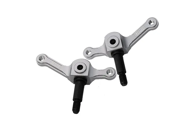 Tamiya 1/14 Truck Aluminum Front Knuckle Arm - 1Pr Gray Silver 1