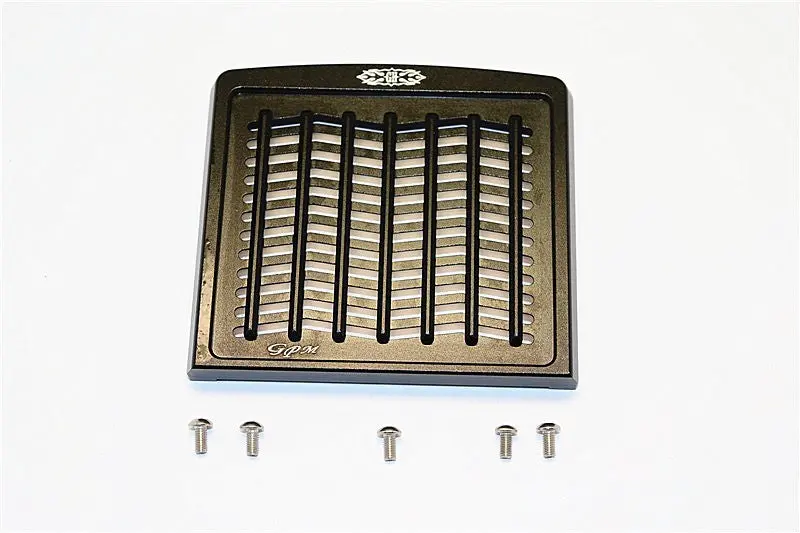 Tamiya 1/14 Truck Aluminum Front Mask Grill Guard (Wave) For Grand Hauler - 1 Set Black 1