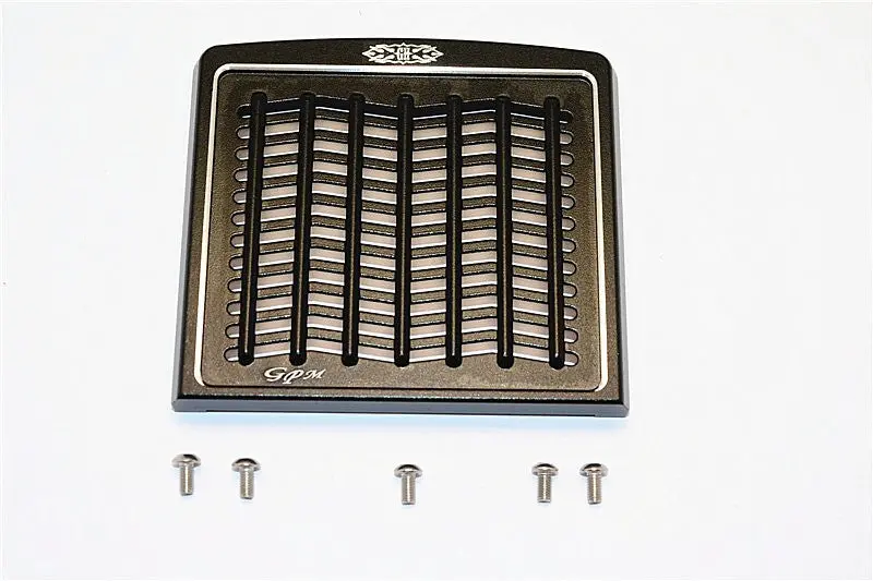 Tamiya 1/14 Truck Aluminum Front Mask Grill Guard (Wave) With Silver Edge For Grand Hauler - 1 Set Black 1