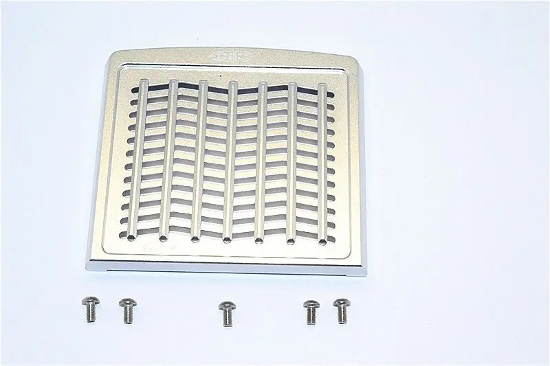 Tamiya 1/14 Truck Aluminum Front Mask Grill Guard (Wave) With Silver Edge For Grand Hauler - 1 Set Silver 1