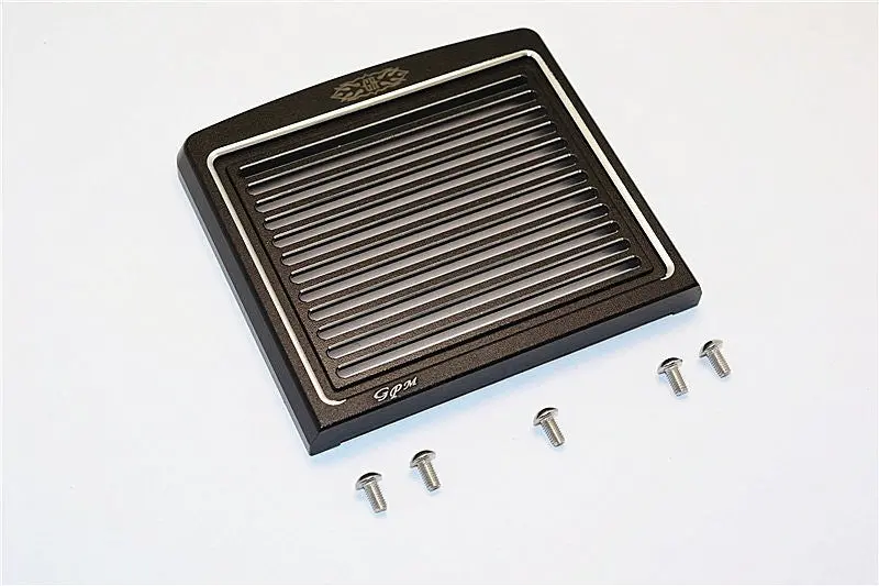Tamiya 1/14 Truck Aluminum Front Mask Grill Guard With Silver Edge For Grand Hauler - 1 Set Black 1