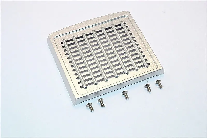 Tamiya 1/14 Truck Aluminum Front Mask Grill Guard With Silver Edge For Grand Hauler - 1 Set Silver 1