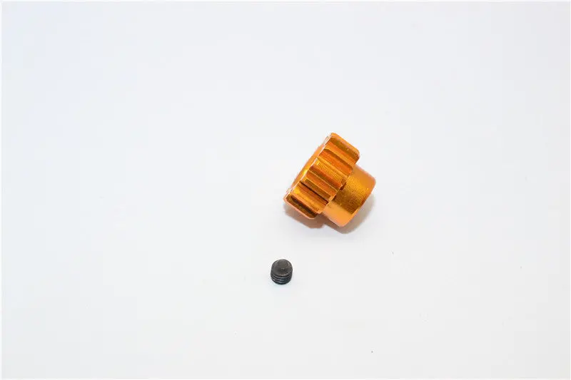 Tamiya 1/14 Truck Aluminum Motor Gear (13T) With Screw - 1Pc Set Gold 1