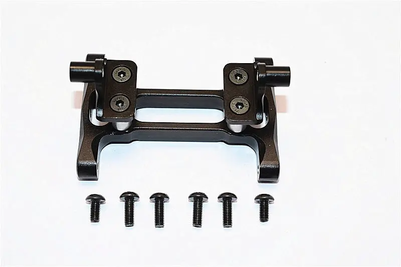 Tamiya 1/14 Truck Aluminum Rear Chassis Mount With Screws - 1Pr Set Black 1