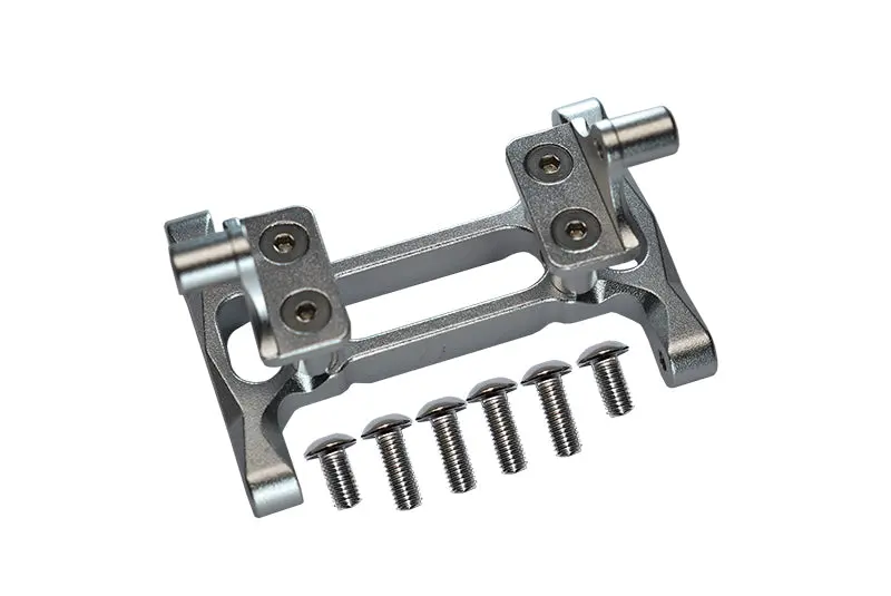Tamiya 1/14 Truck Aluminum Rear Chassis Mount With Screws - 1Pr Set Silver 1
