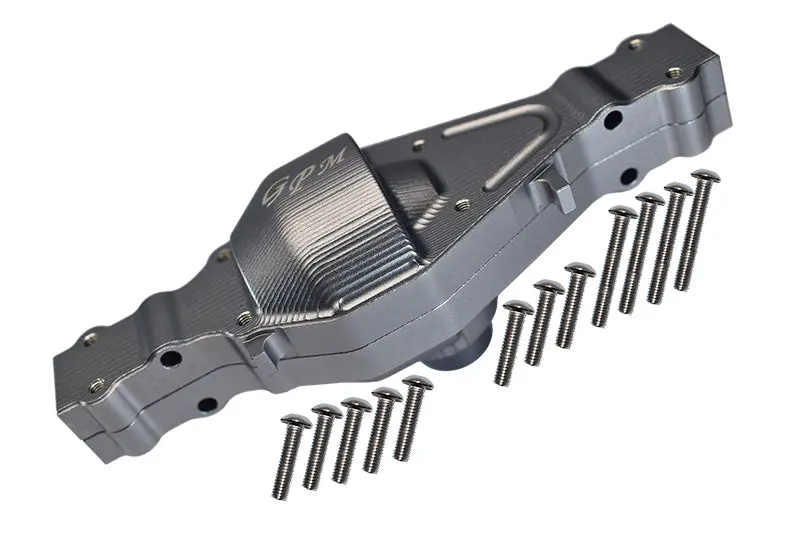 Tamiya 1/14 Truck Aluminum Rear Gear Box - 1 Set Gray Silver 1