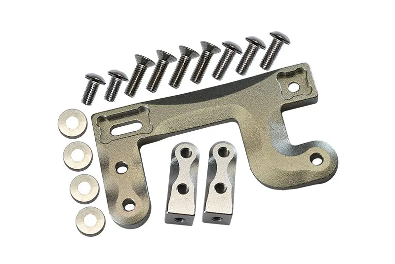 Tamiya 1/14 Truck Aluminum Servo Mount - 1 Set Silver 1