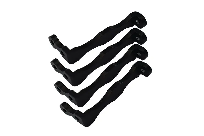 Tamiya 1/14 Truck (Ford Aeromax) Aluminum Side Skirt Mount (For Ford Aeromax) - 4Pcs Black 1