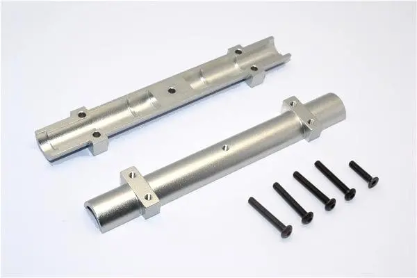 Tamiya 1/14 Truck (Trailer) Aluminum Rear Wheel Axle (#B, B6) - 1Pr Gray Silver 1