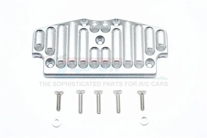 Tamiya Cc01 Aluminum Front Bumper Mount - 1Pc Set Gray Silver 1
