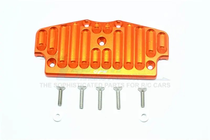 Tamiya Cc01 Aluminum Front Bumper Mount - 1Pc Set Orange 1