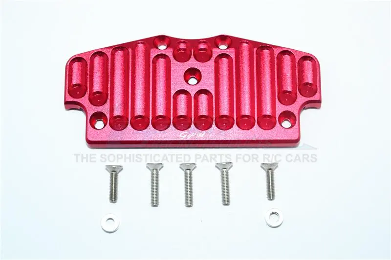 Tamiya Cc01 Aluminum Front Bumper Mount - 1Pc Set Red 1