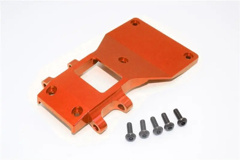 Tamiya Cc01 Aluminum Front Lower Arm Plate - 1Pc Orange 1