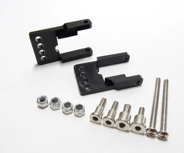 Tamiya Cc01 Aluminum Rear Damper Mount - 1 Set Black 1