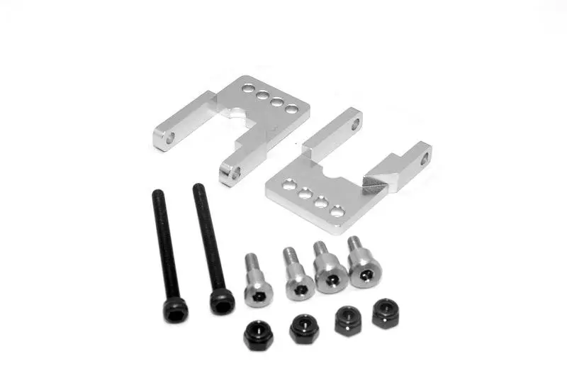 Tamiya Cc01 Aluminum Rear Damper Mount - 1 Set Gray Silver 1