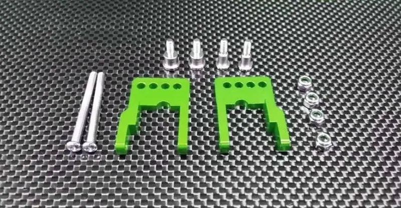 Tamiya Cc01 Aluminum Rear Damper Mount - 1 Set Green 1
