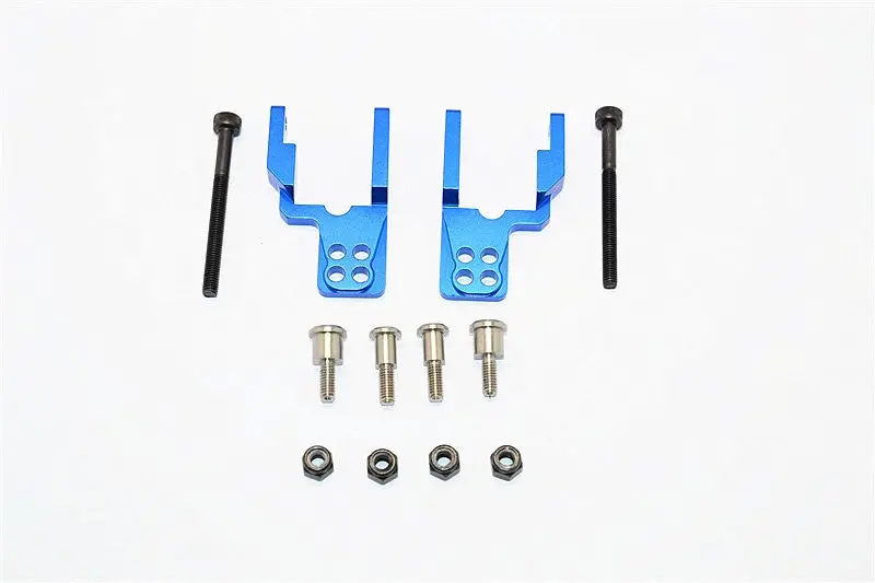 Tamiya Cc01 Aluminum Rear Damper Mount With Mulitple Holes - 1 Set Blue 1