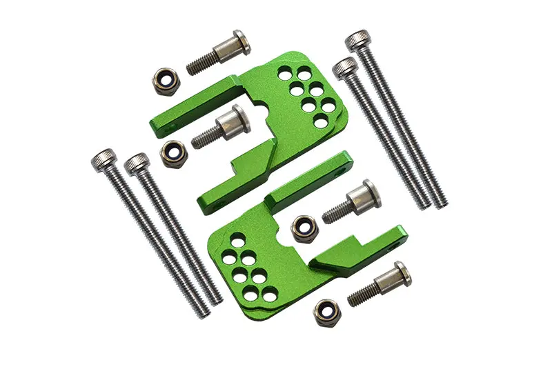 Tamiya Cc01 Aluminum Rear Damper Mount With Mulitple Holes - 1 Set Green 1