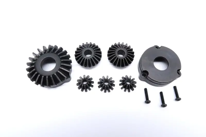 Tamiya Cc01 Steel Rear Bevel Differential Gear - 7Pcs Set Black 1