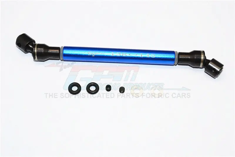 Tamiya Cc01 Steel+Aluminum Center Drive Shaft (138Mm-145Mm) - 1Pc Set Blue 1