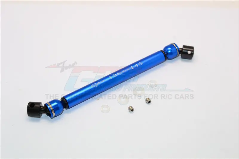 Tamiya Cc01 Steel+Aluminum Center Drive Shaft (138Mm-145Mm) - 1Pc Set Blue 1