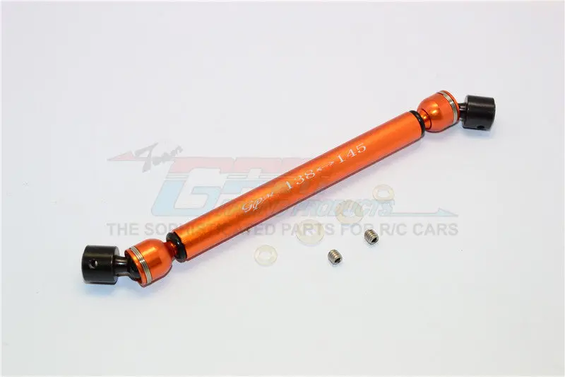 Tamiya Cc01 Steel+Aluminum Center Drive Shaft (138Mm-145Mm) - 1Pc Set Orange 1