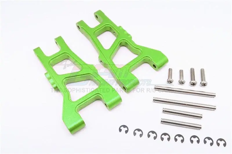 Tamiya Df-01 Aluminum Front Suspension Arm - 1Pr Set Green 1