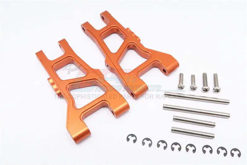 Tamiya Df-01 Aluminum Front Suspension Arm - 1Pr Set Orange 1