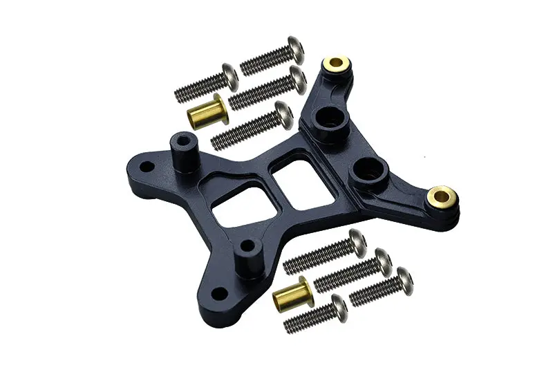 Tamiya Df-01 Aluminum Rear Shock Tower - 1Pc Set Black 1