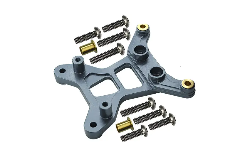 Tamiya Df-01 Aluminum Rear Shock Tower - 1Pc Set Gray Silver 1