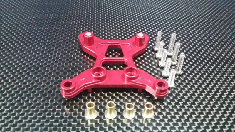 Tamiya Df-01 Aluminum Rear Shock Tower - 1Pc Set Red 1