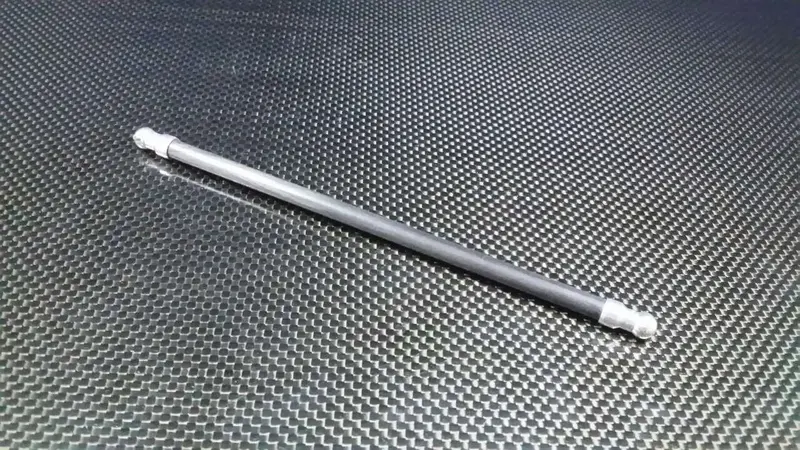 Tamiya Df-02 Graphite Main Shaft With Aluminum Ends - 1Pc Silver 1