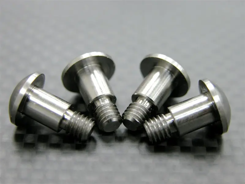 Tamiya Df-02 Titanium King Pin Screws - 4 Pcs Set 1