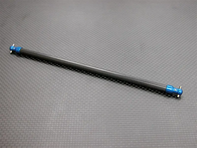 Tamiya Df-03 Graphite Main Shaft (173Mm) With Aluminum Ends - 1 Pc Blue 1