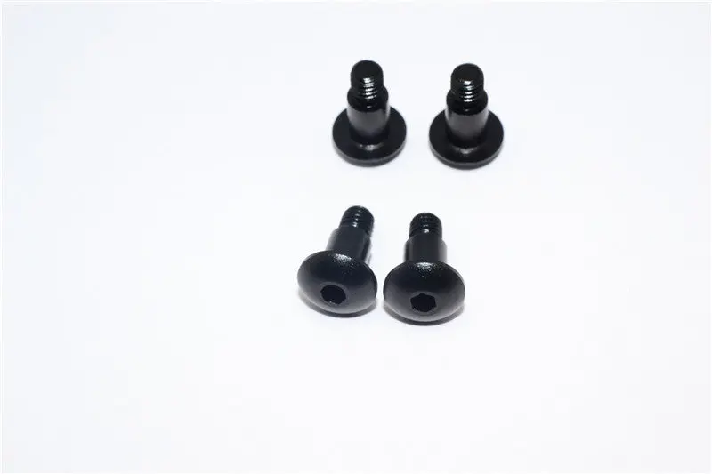 Tamiya Df02 & Tt02b Aluminum King Pin Screws - 4 Pcs Set Black 1