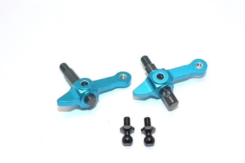 Tamiya Dt-03 Aluminum Front Knuckle Arm - 1Pr Sky Blue 1