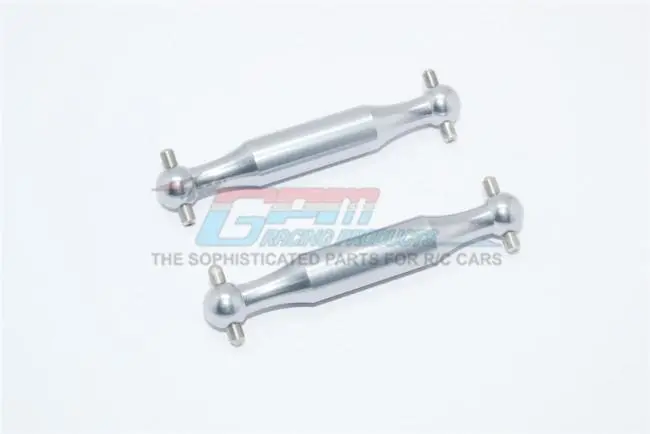 Tamiya Dt-03 Aluminum Rear Dogbone (Polished) - 2Pc Set Silver 1