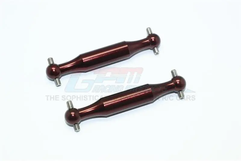 Tamiya Dt-03 Aluminum Rear Dogbone (Polished) - 2Pcs Set Brown 1