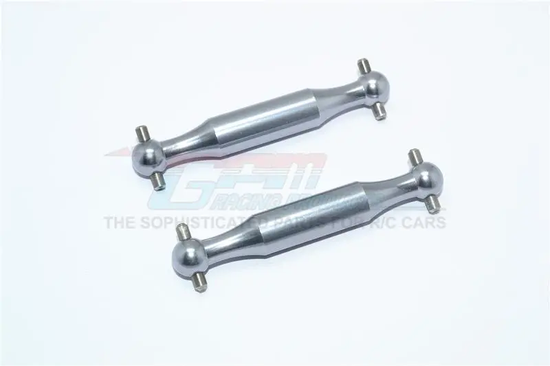 Tamiya Dt-03 Aluminum Rear Dogbone (Polished) - 2Pcs Set Gray Silver 1