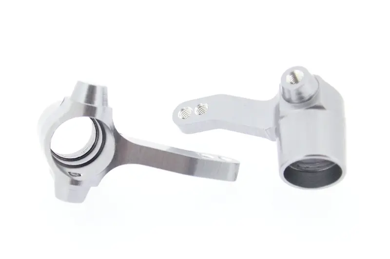Tamiya Ford F350 High-Lift Aluminum Front/Rear Steering Knuckle - 1Pr Set Silver 1