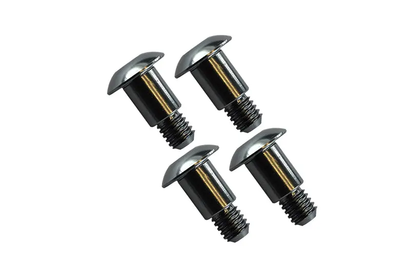 Tamiya Gf01 Aluminum King Pin (5Mm X 6.2Mm X 4Mm) - 4 Pcs Gray Silver 1