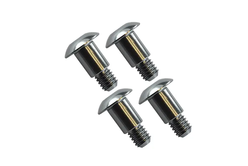 Tamiya Gf01 Aluminum King Pin (5Mmx6.2Mmxm4) - 4Pcs Silver 1