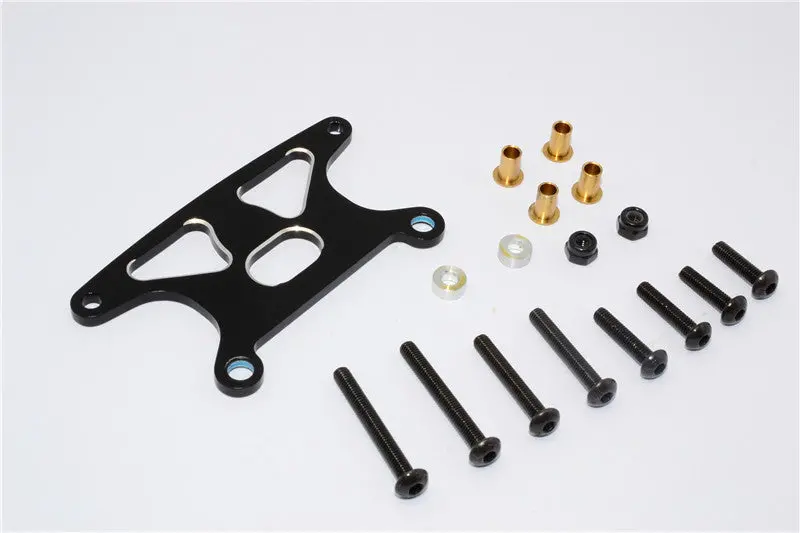 Tamiya Gf01 Aluminum Rear Shock Tower - 1Pc Set Black 1