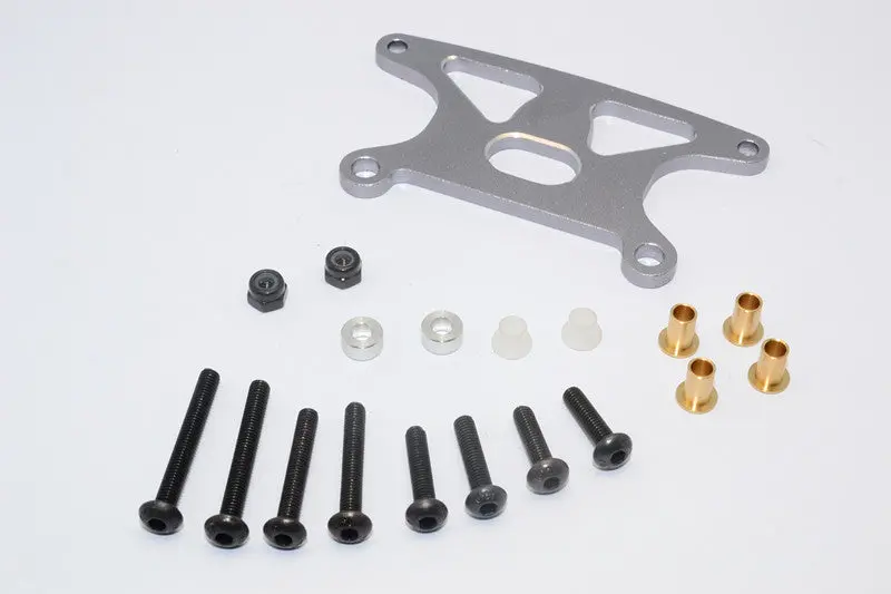 Tamiya Gf01 Aluminum Rear Shock Tower - 1Pc Set Gray Silver 1