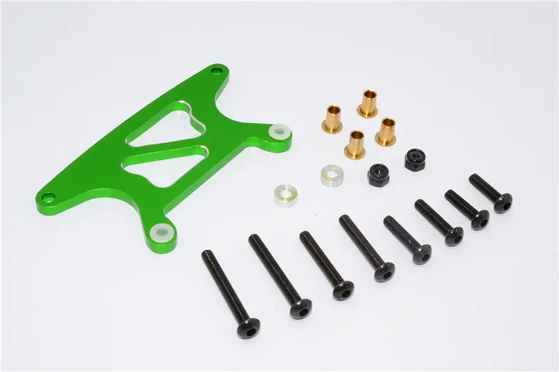 Tamiya Gf01 Aluminum Rear Shock Tower - 1Pc Set Green 1