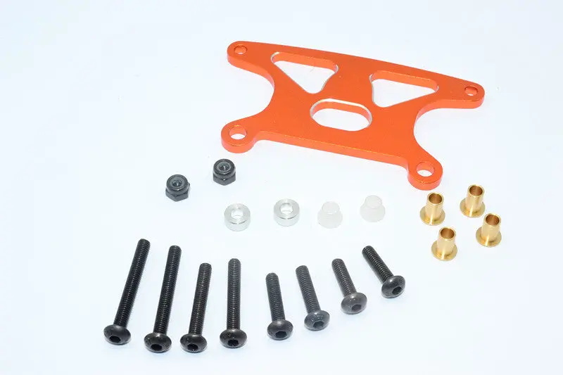 Tamiya Gf01 Aluminum Rear Shock Tower - 1Pc Set Orange 1