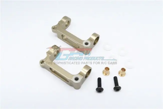 Tamiya Gf01 / Tl01 Aluminum Front C-Hub - 1Pr Set Titanium 1