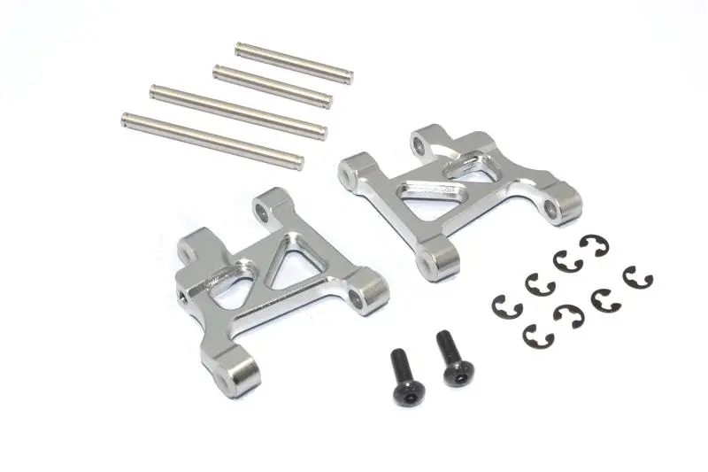 Tamiya Gf01 / Tl01 Aluminum Front Lower Arm - 1Pr Set Gray Silver 1