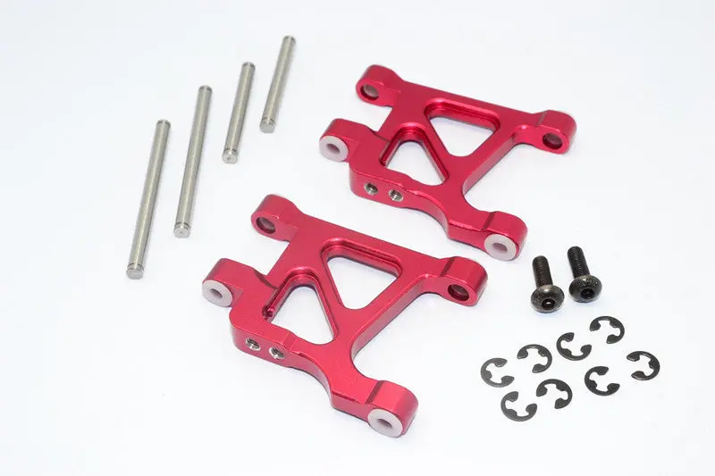 Tamiya Gf01 & Tl01 Aluminum Rear Lower Arm - 1Pr Set Red 1